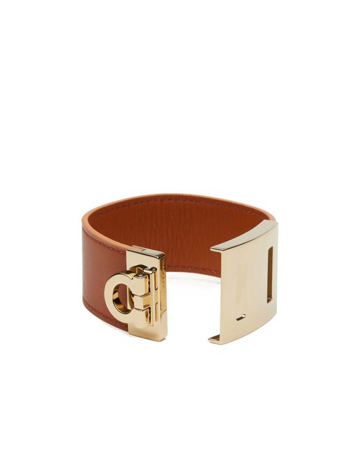 Ferragamo White Gancini Pattern Bracelet