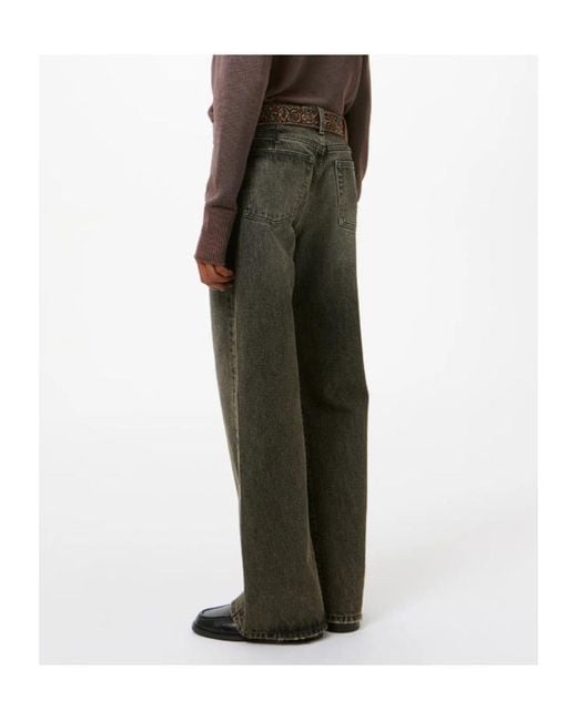 Our Legacy Gray Treble Cut Wide-Leg Jeans
