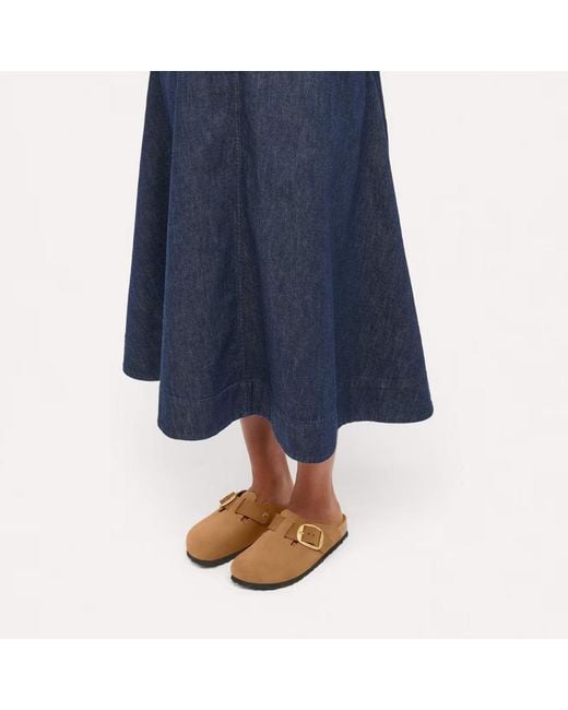 Birkenstock Brown Big-Buckle Leather Sandals