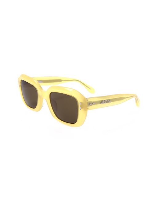 Isabel Marant Yellow Square Frame Sunglasses