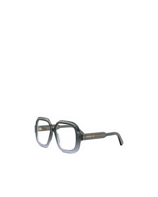 Dior Metallic Eyewear Square Frame Glasses