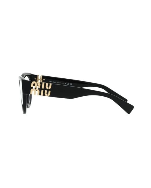 Miu Miu Black Full Frame Plain Mirror