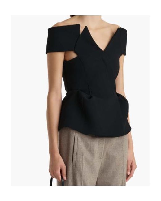 Khaite Black Verone Top