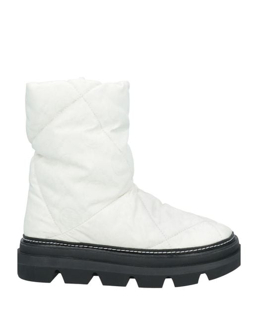 Tory Burch White Thick-Soled Warm Boots