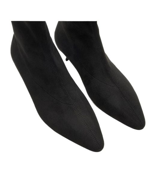 Casadei Black Giselle Kitten Heel Ankle Boots