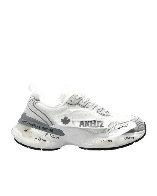 DSquared² White Faster Sneakers