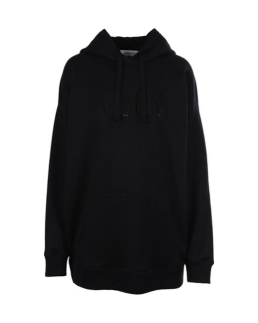 Valentino Black Vltn Print Hoodie