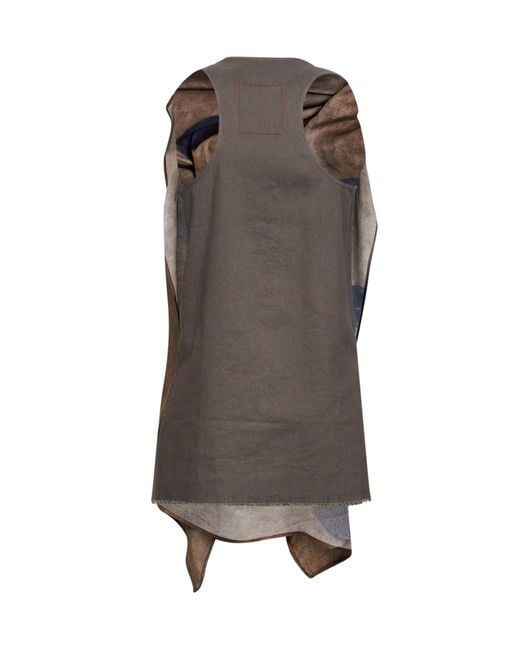 Uma Wang Brown Draped Top