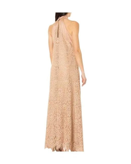D.exterior Natural Halter Neck Dress