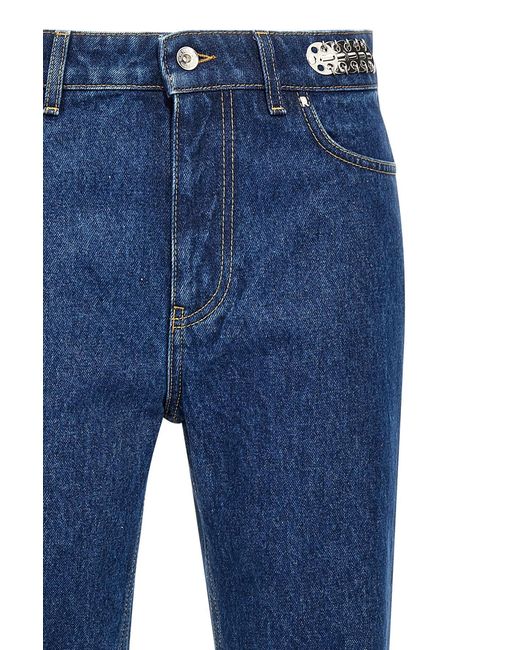 Rabanne Blue Rabanne Straight Leg Jeans