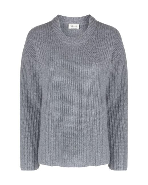 P.A.R.O.S.H. Gray P.A.R.O..H. Crewneck Knitted Jumper