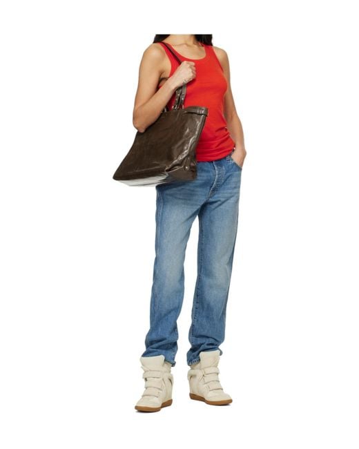 Isabel Marant Natural Bekett High-Top Sneakers