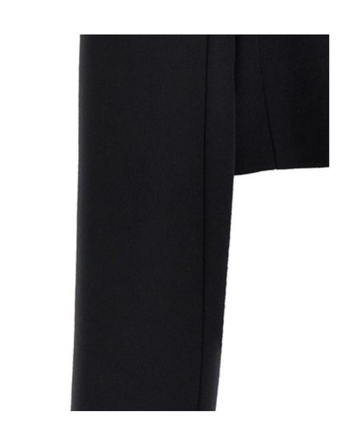Stella McCartney Blue Long-Sleeved Cropped Jacket
