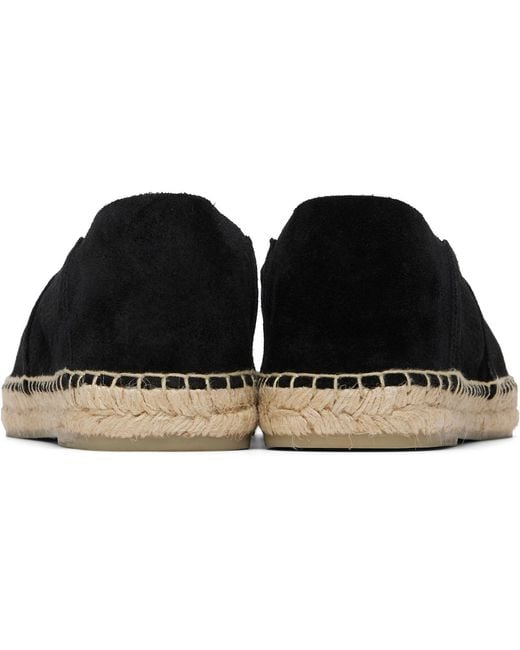 Tom Ford Black Barnes Straw Sandals for men