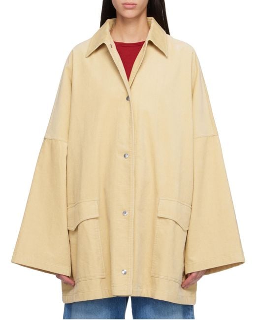 Totême Natural Totême Button-Up Oversized Jacket