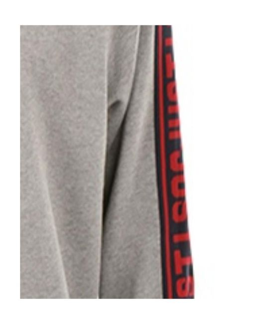 Just Cavalli Gray Logo Round-Necked Sweater for men