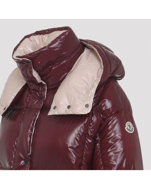 Moncler Purple Parana Hooded Short Down Jacket