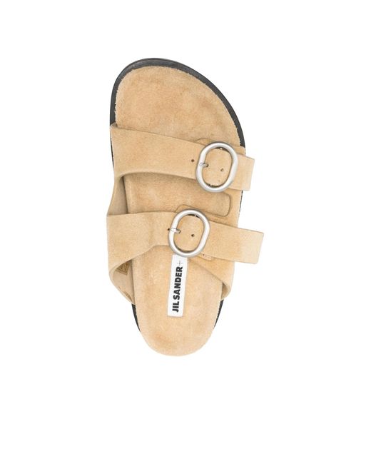 Jil Sander Multicolor Suede Slides