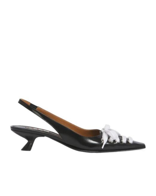 Marni Multicolor Leather Kat Slingback Pumps