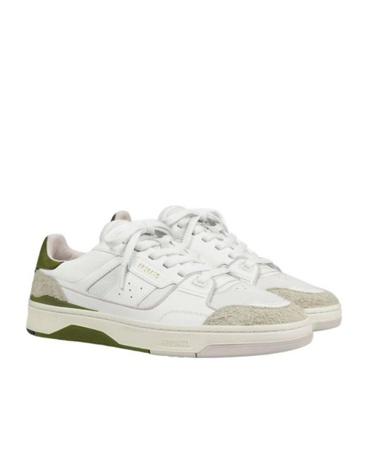 Axel Arigato White Clay Panelled Low-Top Sneakers for men