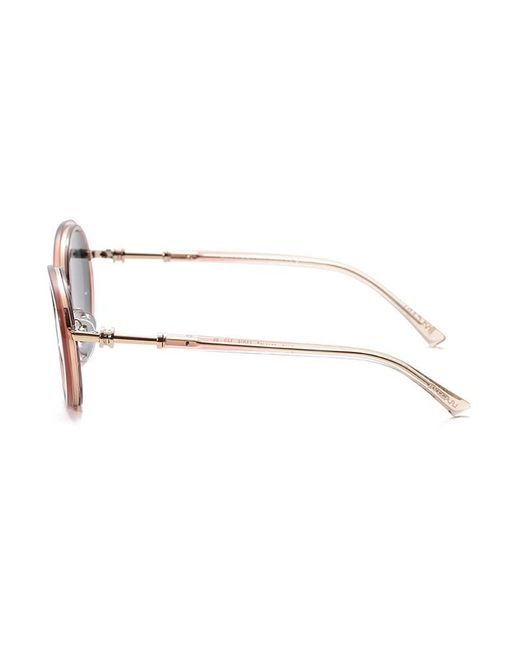 BVLGARI Pink Round Sunglasses