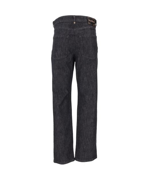 Max Mara Blue Alan Long Trousers