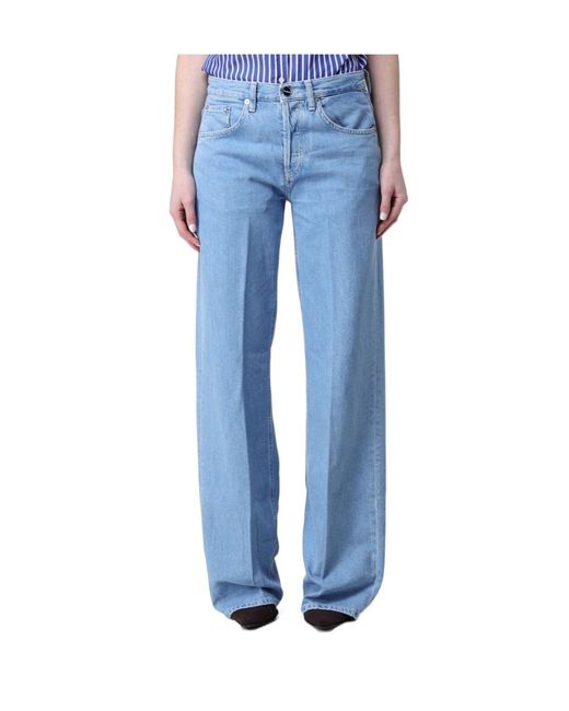Dondup Blue Jacklyn Straight Leg Jeans