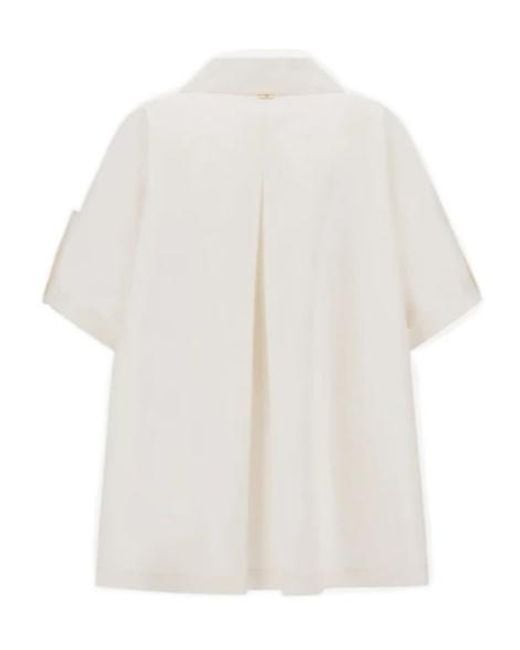 Herno White Double Breasted Coat