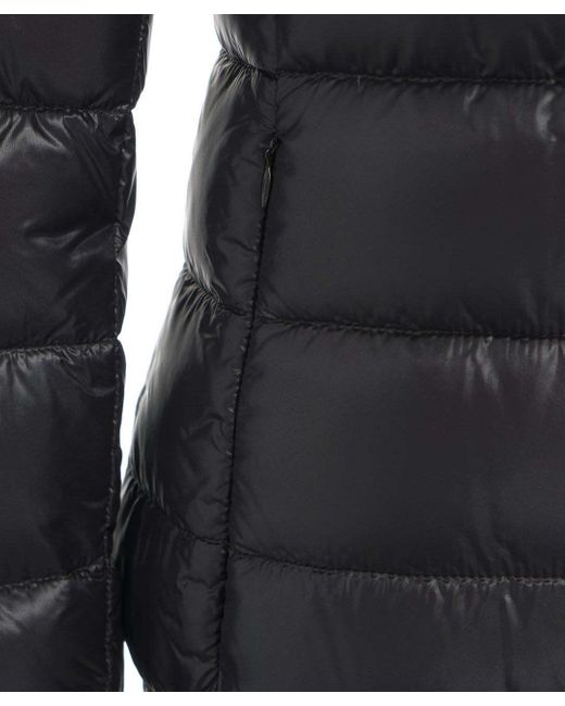 Herno Black Giada Hooded Quilted Down Jacket