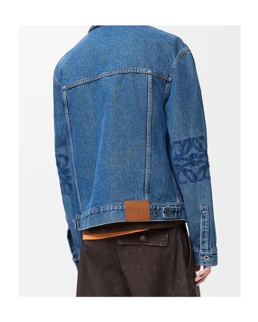 Loewe Blue Anagram Denim Jacket for men
