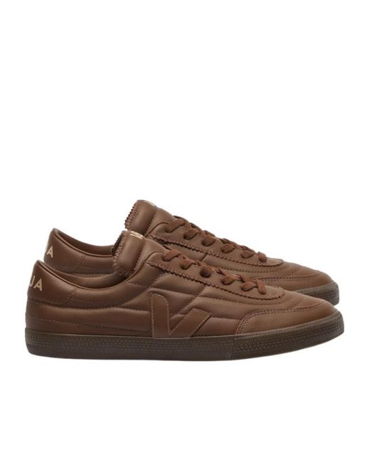 Veja Brown Panenka Signature Quilted Sneakers for men