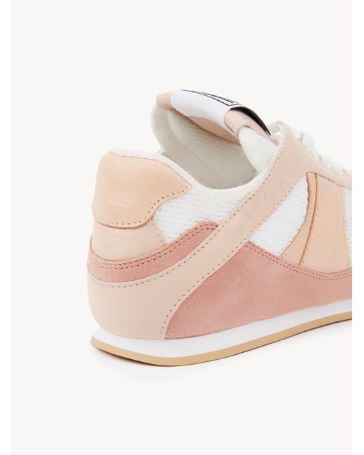 Chloé Pink Chloé Kick Lace-Up Sneakers