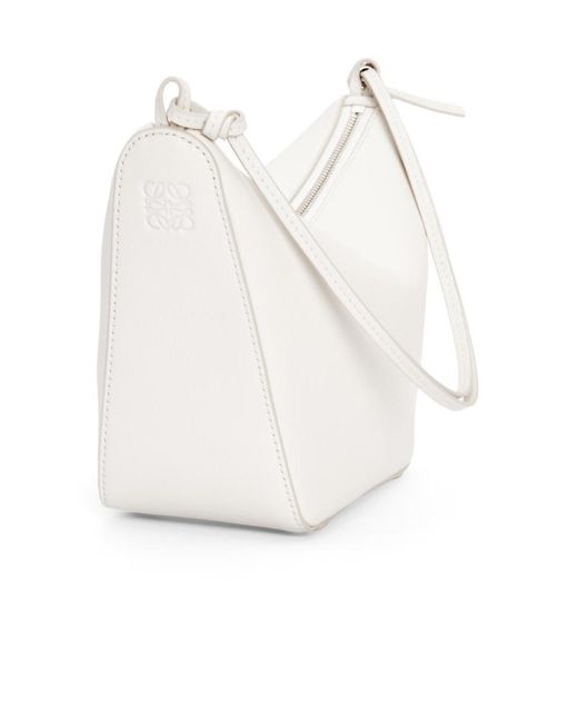 Loewe White Hammock Mini Hobo Bag