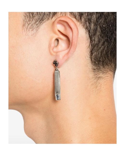 Enfants Riches Deprimes White Single Pendant Earring for men