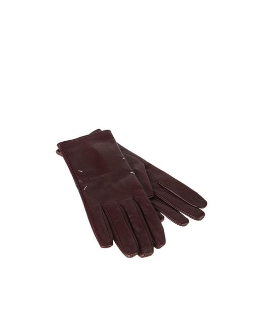 Maison Margiela Purple Fingerless Gloves
