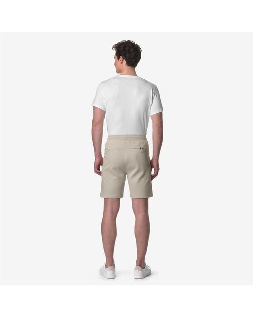 K-Way Gray Keny Cotton Walk Shorts for men