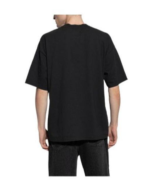 AllSaints Black Oversized Logo T-Shirt for men