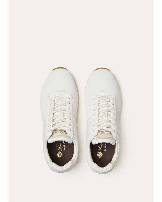 Loro Piana White Fast Walk Sneakers