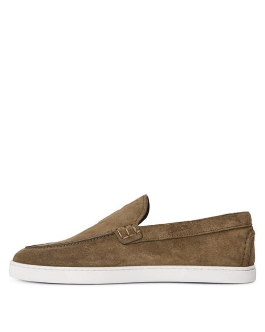 Christian Louboutin Brown Slip-On Loafers for men