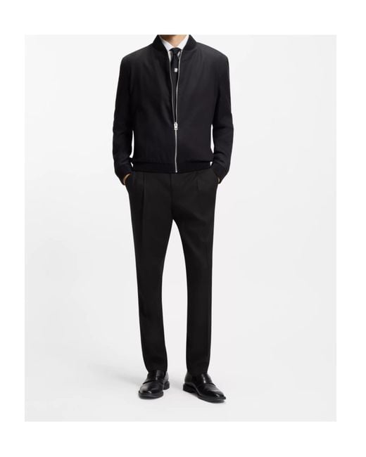 Boss Black Drawstring Casual Pants for men
