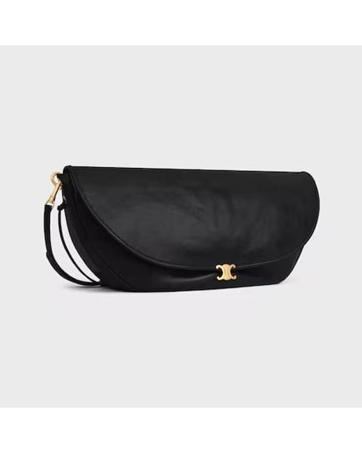 Céline Black Halfmoon Soft Triomphe Bag