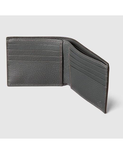 Gucci Black Monogrammed Bifold Wallet for men