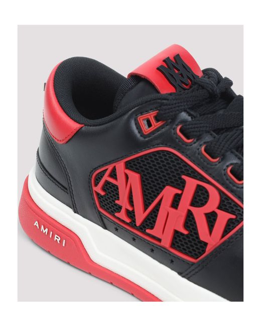 Amiri Red Round Toe Low-Top Casual Shoes for men