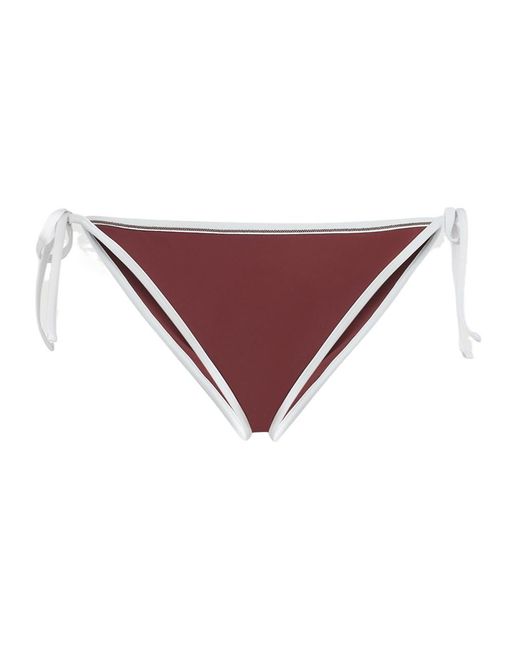 Brunello Cucinelli Purple Monili Bikini Top