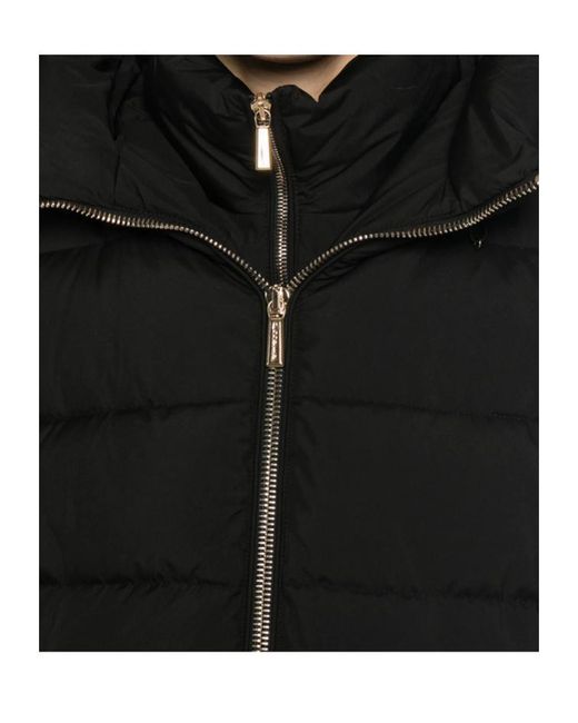 Moorer Black Long-Sleeved Down Jacket