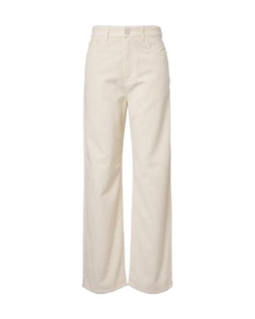 Rohe White Bruun Cotton Corduroy Straight Pants