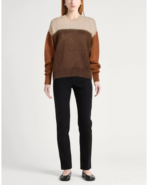 Isabel Marant Brown Crew Neck Knit Sweater