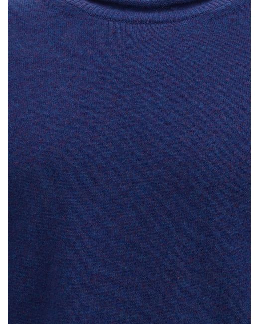 Comme des Garçons Blue Round Neckline Sweater for men