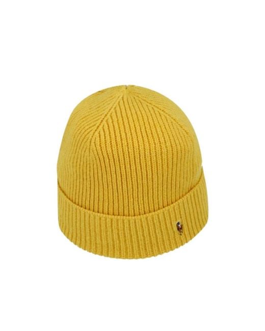 Polo Ralph Lauren Yellow Ribbed Beanie for men