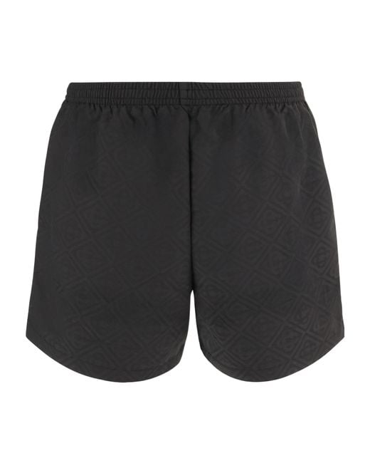 Casablanca Black Logo-Printed Shorts for men